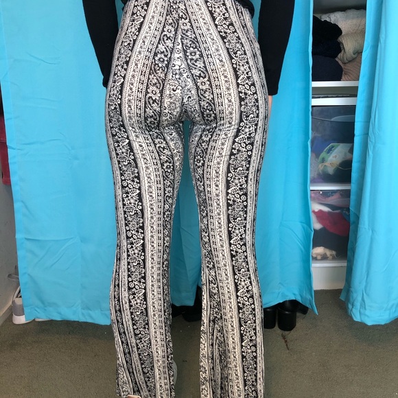 stretchy flare pants